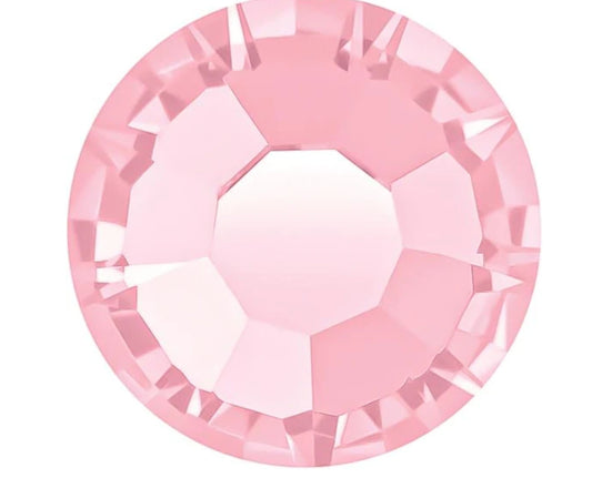 Light Rose|Preciosa Maxima |Round flatback|non hotfix