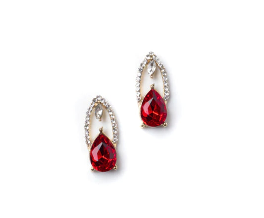 Charms Red crystal shape